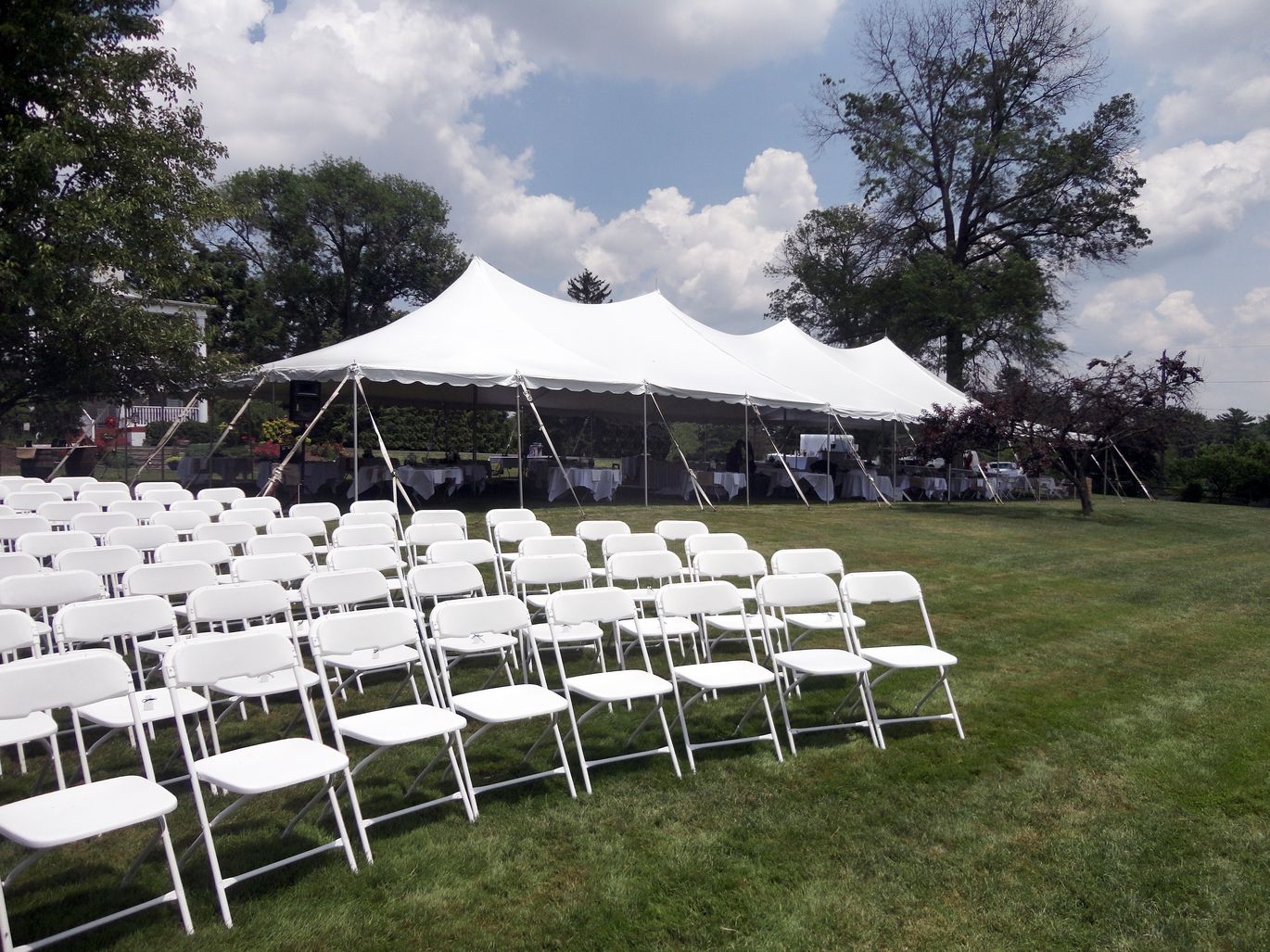 Tents, Chairs, and Tables