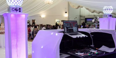 wedding event management dj setup